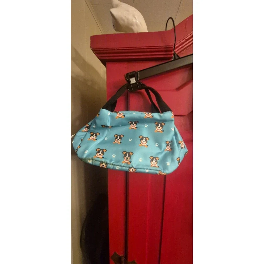 Abshoo 3 Pc Backpack Set Blue Dog Puppy School Bag Lunch Box Pencil Case EUC